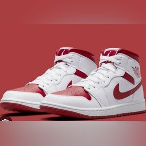 Reverse Air Jordan mid 1s
